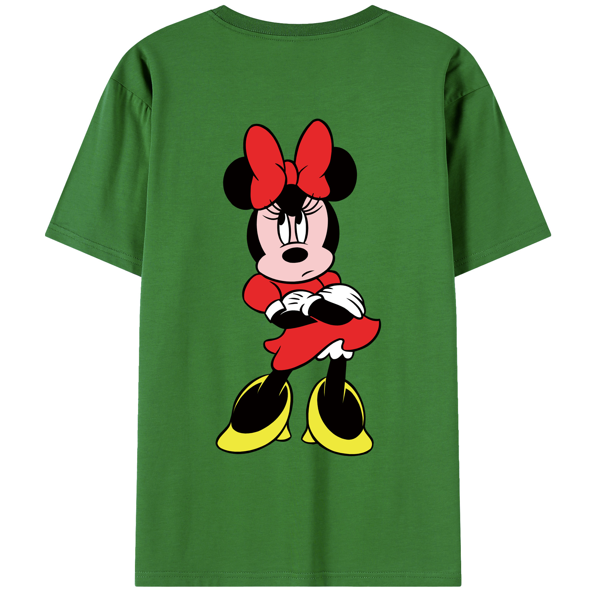（画像用） ミッキーマウス Mickey Mouse レディース半袖Tシャツ(バックプリント)